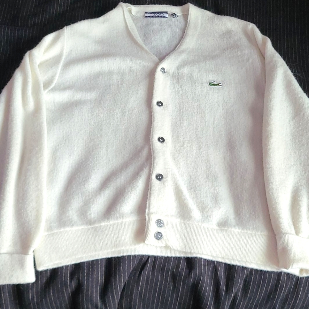Izod/Lacoste White Cardigan